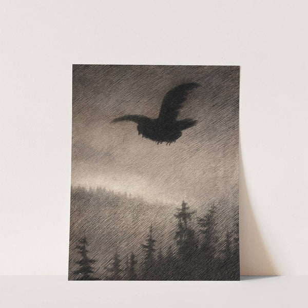 Autumn Night, The Black Death by Theodor Kittelsen