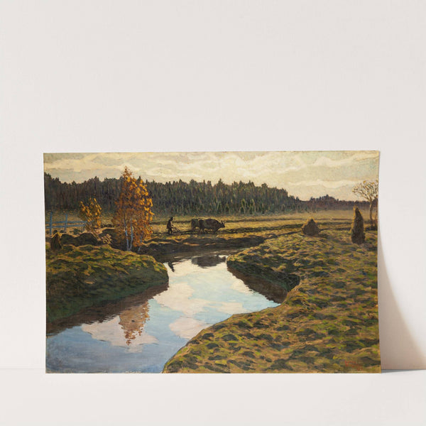 Autumn Ploughing in the Marshland by Ester Almqvist