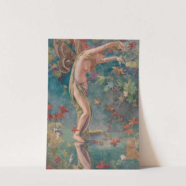 Autumn Scattering Leaves (ca. 1900) by John La Farge