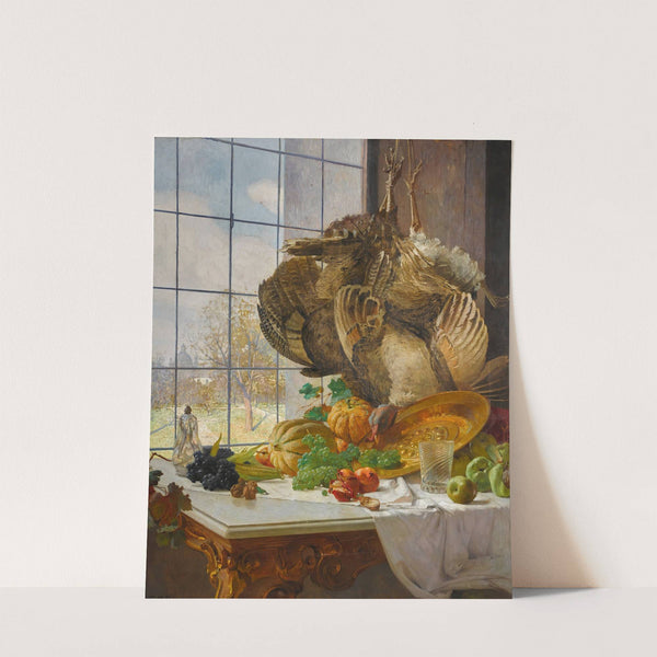 Autumn still life in the artist’s studio (1897) by Carl Moll