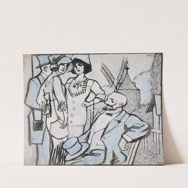 Aux courses des Longchamps by Juan Gris