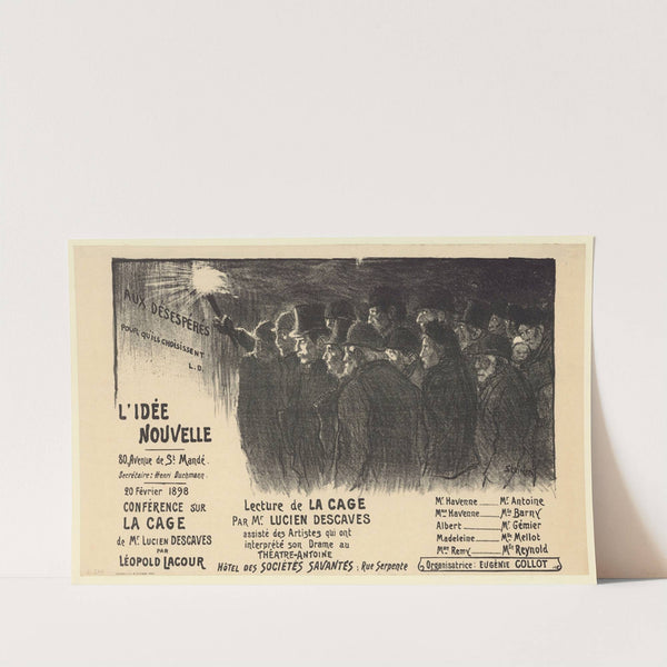 Aux désespérés pour qu’ils choisissent (1898) by Théophile Alexandre Steinlen