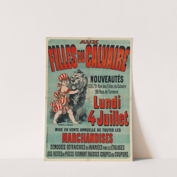 Aux Filles du calvaire, nouveautés… lundi 4 juillet (1880) by Jules Chéret