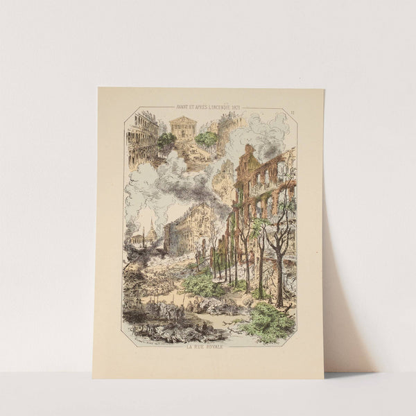 Avant et après l’incendie 1871 La rue Royale. 12 (1871) by Victor Coindre