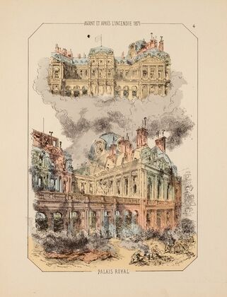 Avant et après l’incendie 1871 Palais Royal 4 (1871)