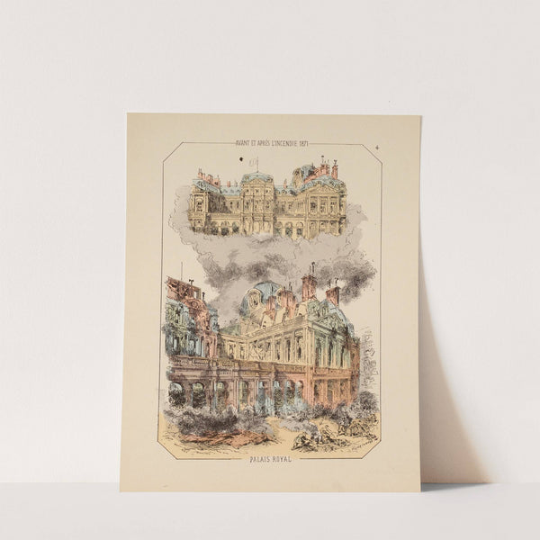 Avant et après l’incendie 1871 Palais Royal 4 (1871) by Victor Coindre