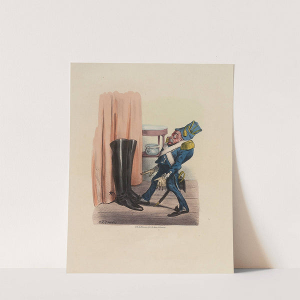 Avec un garde du corps Vengeance (1831) by Charles-Joseph Traviès de Villers