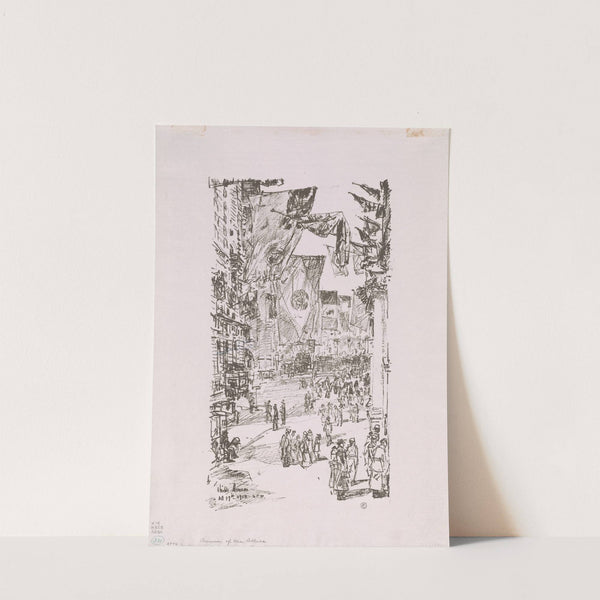 Avenue of the Allies (1918) by Childe Hassam