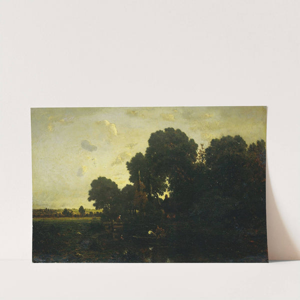 Avondschemering by Théodore Rousseau