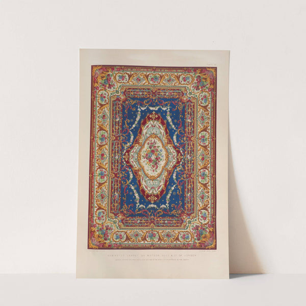 Axminster carpet by Watson, Bell, & co. of London by Matthew Digby Wyatt