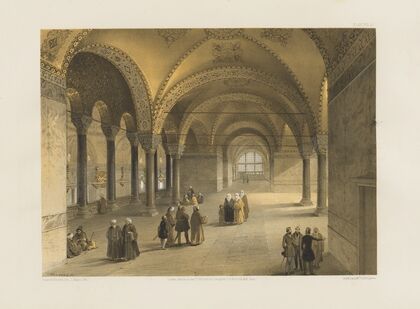 Aya Sofia, Constantinople; as recently restored by order of H. M. the sultan Abdul-Medjid Pl.13