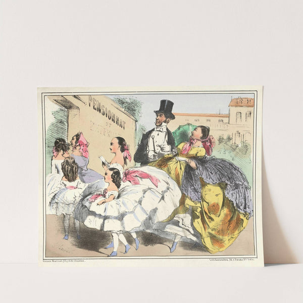 Ayant droit au premier prix de bonne tenue et de crinoline by Charles Vernier