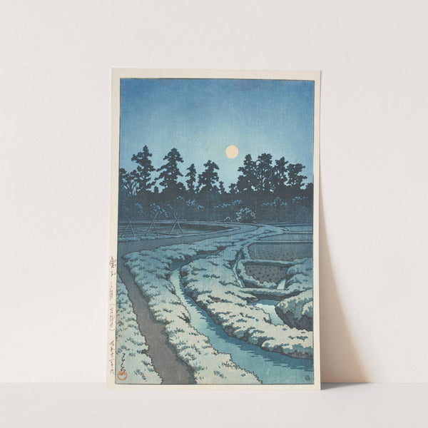 Ayashi no tsuki (Miyagi ken) (Moon at Ayashi, Miyagi Prefecture) (1946) by Kawase Hasui