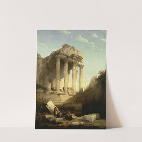 Baalbec,Ruins of the Temple of Bacchus by David Roberts