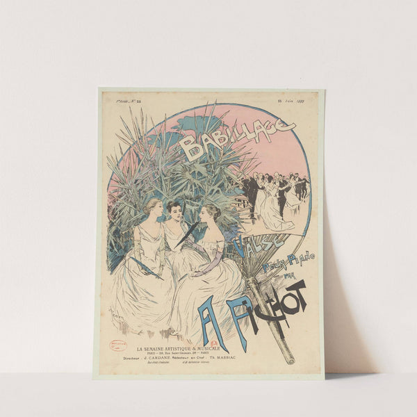 Babillage, valse pour piano par A. Pichot (1889) by Théophile Alexandre Steinlen