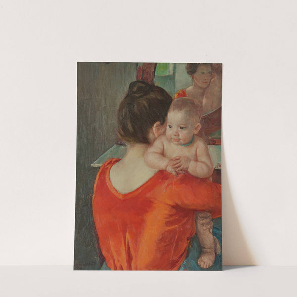 Baby Charles Looking Over His Mother’s Shoulder by Mary Cassatt