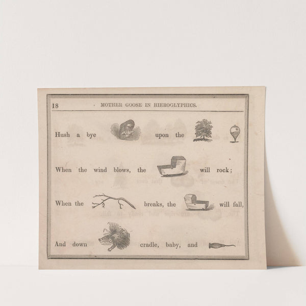 Baby, Tree, Top, Cradle, Bough, Cradle, Tumble, Awl (1855) by Sherman & Co.