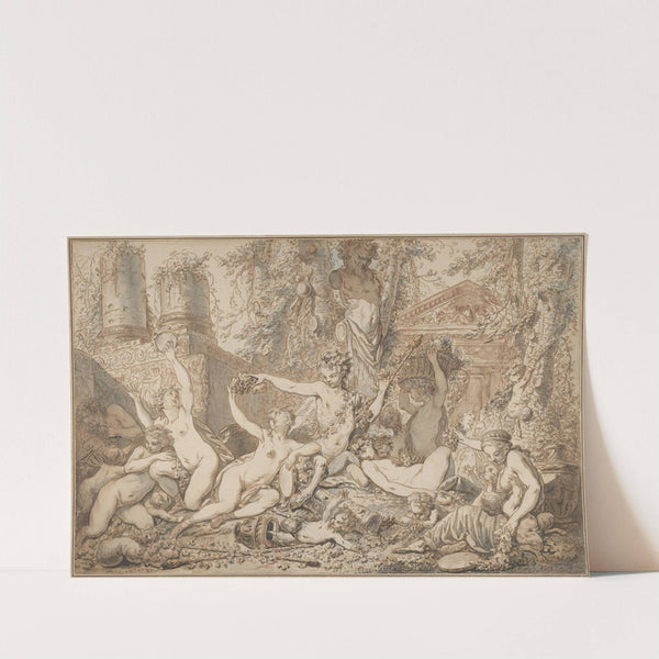 Bacchanal by Jean-Jacques-François Le Barbier