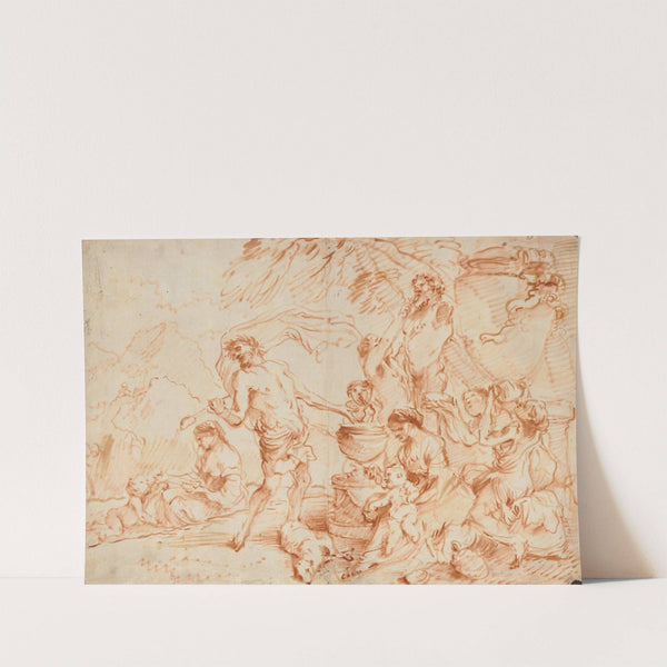 Bacchanal Before a Herm by Giovanni Benedetto Castiglione