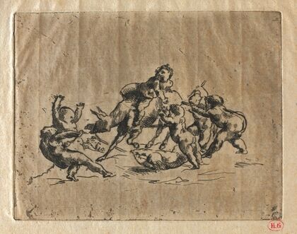 Bacchanal with Children and Donkey (c. 1860–70)