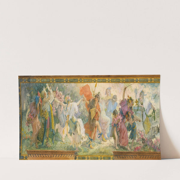 Bacchanale Revel, Pan and Procession (ca. 1916) by Louis Schaettle