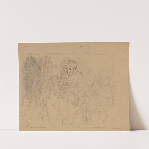 Bacchic Procession (Drunken Silenus) (1877) by Hans Thoma