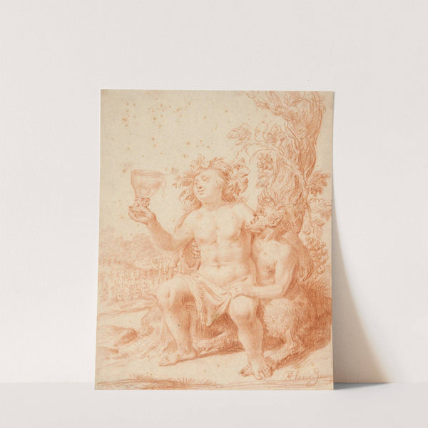 Bacchus and Satyr by School of Hendrick Goltzius