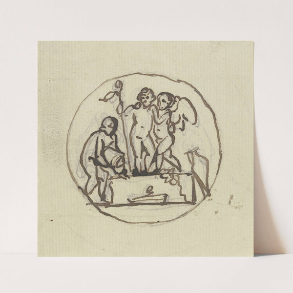 Bacchus at the winepress by Bertel Thorvaldsen