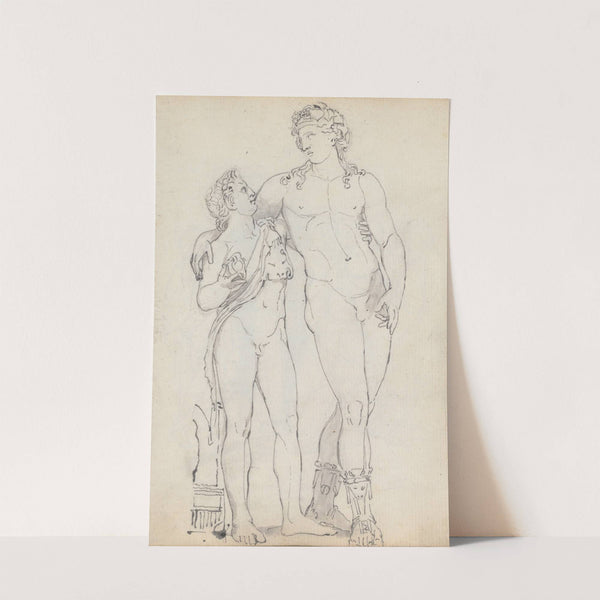 Bacchus Standing, Leaning on a Faun by John Flaxman