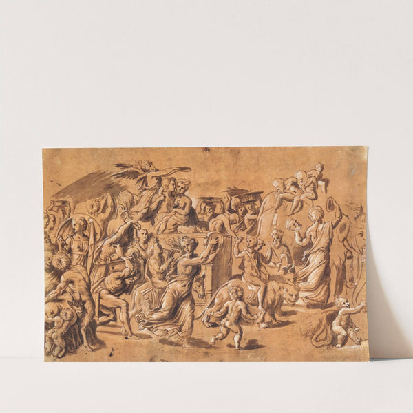 Bacchus' triumf by Rosso Fiorentino