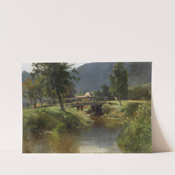 Bach mit Brücke by Carl Bolze