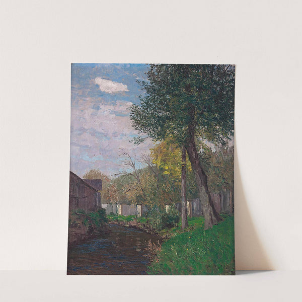 Bachbett im Herbst by Alfred Zoff