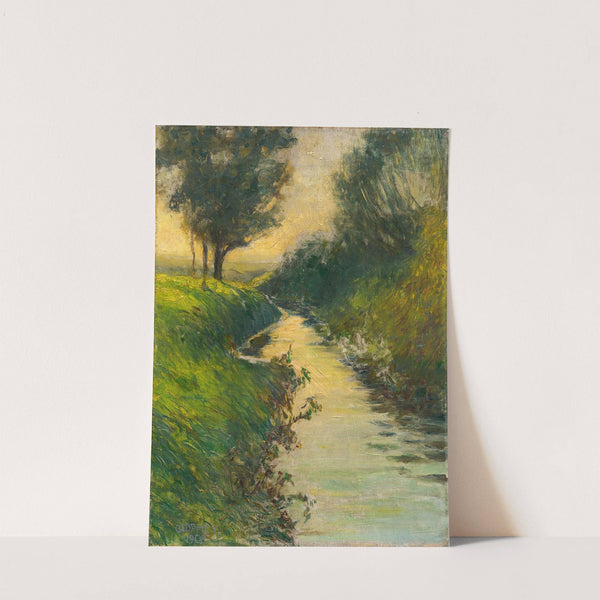 Bachlauf am Abend (1903) by Walter Ophey