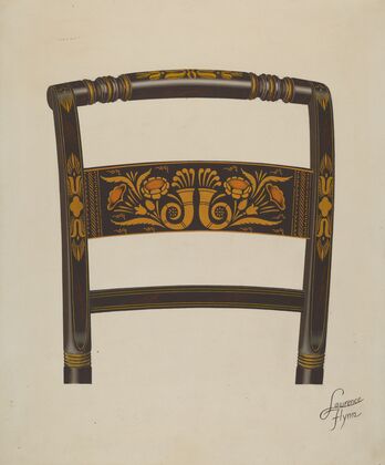 Back of Hitchcock Chair