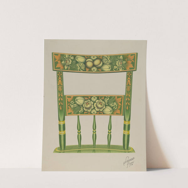 Back of Stencilled Chair (1938) by Lawrence Flynn