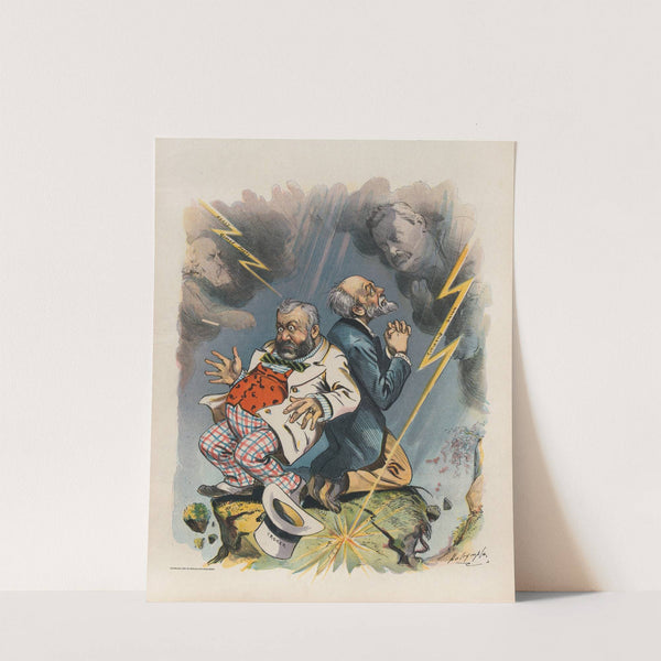 Back to back in a hard storm by Louis Dalrymple