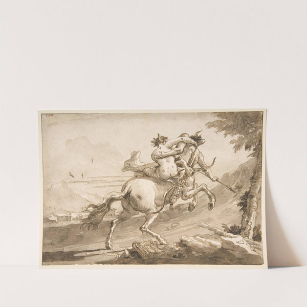 Back View of a Centaur Abducting a Satyress (1727–1804) by Giovanni Domenico Tiepolo