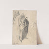 Back View of a Male Figure Wearing a Cloak by Henri Lehmann