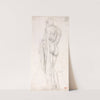 Back View of a Standing Classical Male Figure by George Romney