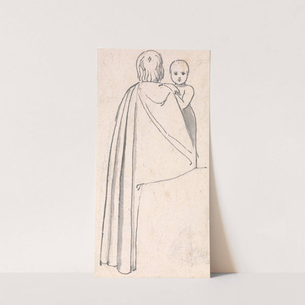 Back View of a Woman with Child Looking Over Her Shoulder by John Flaxman