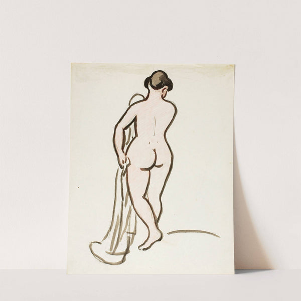 Back View of Female Nude by Carl Newman