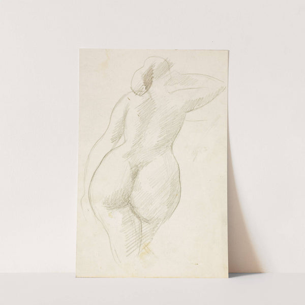 Back View of Female Nude by Carl Newman