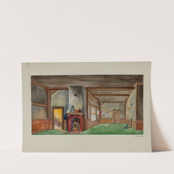 Backdrop for Puppet Show (c. 1937) by Vera Van Voris