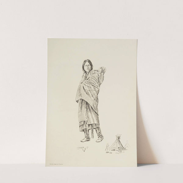 Blackfeet Squaw and Pappoose (1900) by Charles Marion Russell