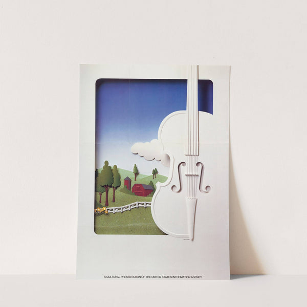 Background visuals for Tim O’Brien and The Band Poster. by U.S. Information Agency