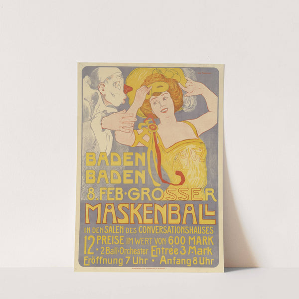 Baden-Baden, 8 Febr. 1902, Grosser Maskenball in den Sälen des Conversationshauses (1902) by Ivo Puhonny