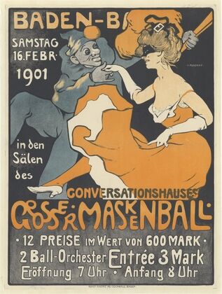 Baden-Baden, Samstag 16 Febr. 1901. Conversationshauses Grosser Maskenball (1901)