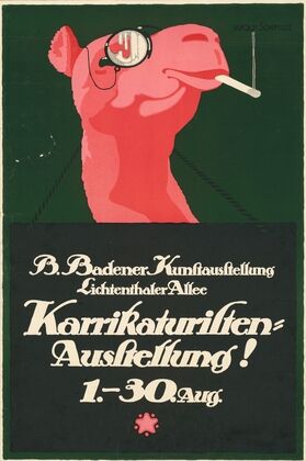 Baden-Badener Kunstausstellung. Karrikaturisten-Ausstellung! (1914)
