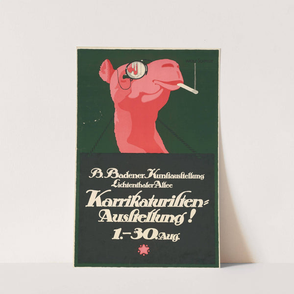 Baden-Badener Kunstausstellung. Karrikaturisten-Ausstellung! (1914) by Wolf Schmidt