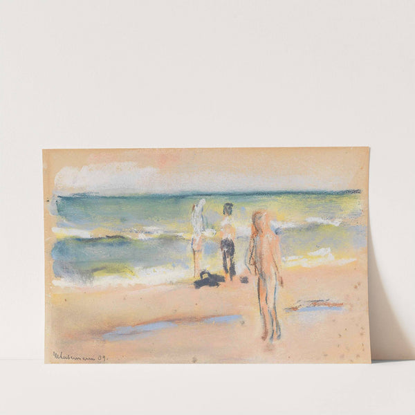 Badende am Strand by Max Liebermann